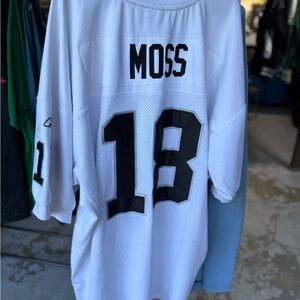 White NFL Jersey with Black Number